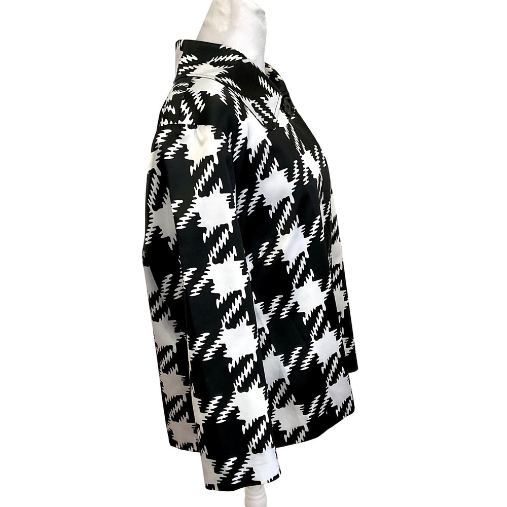 Vintage 90's Sharon Young houndstooth jacket 2220J equestrian fox hunt womens xl - Picture 5 of 9